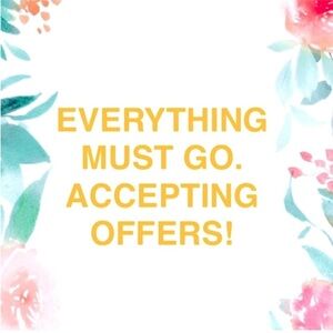 Need everything gone. Accepting *ALL offers❗️❗️❗️